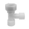  Plastic T-adapter with Rubber Washer