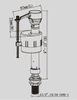 Adjustable Pin Design Fill valve