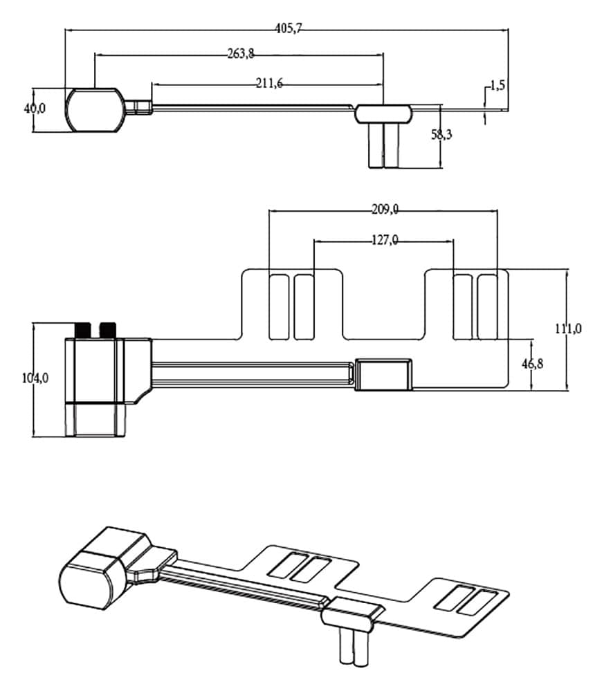 bidet attachment with Hot&cold water function X1002-102-01 2