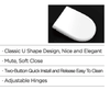 D Shape Pp Toilet Seat BP0113TB