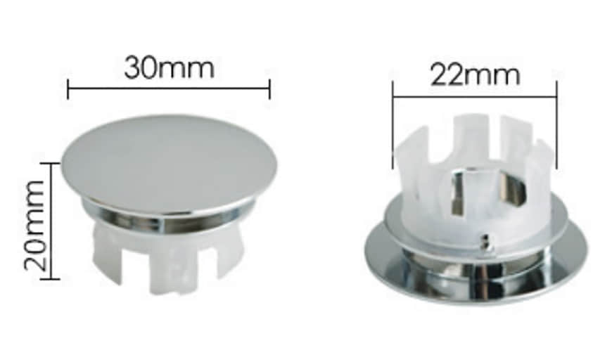Chrome Plated Basin Overflow Insert 8