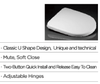 European Toilet Seat Soft Close BP0123TB 