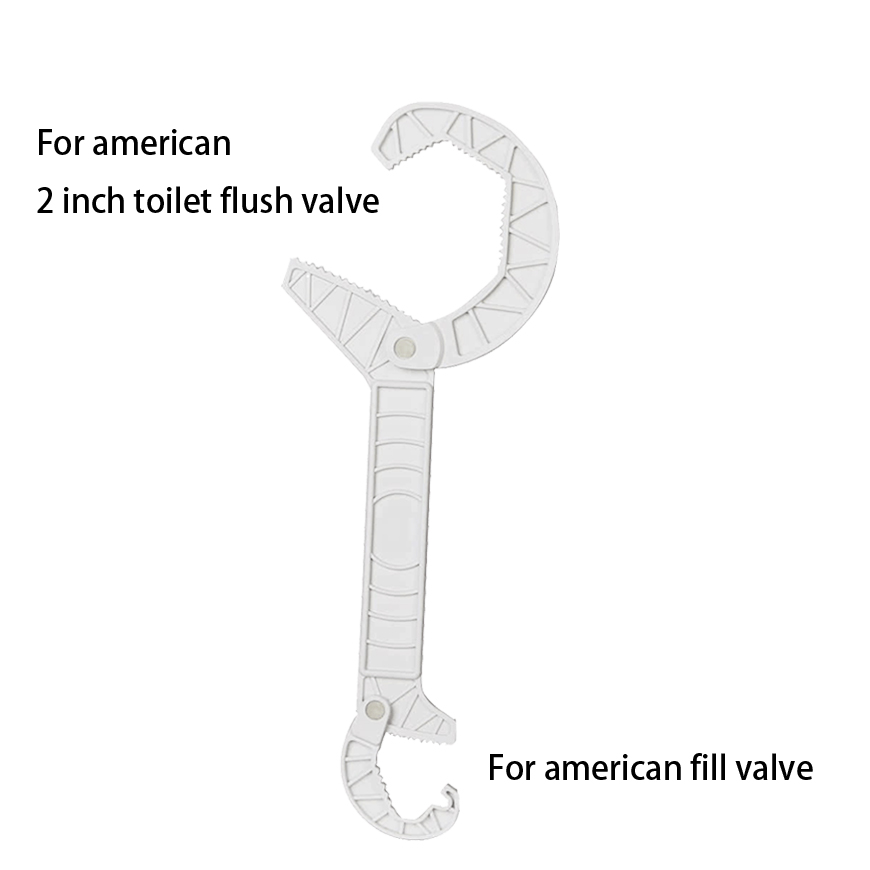 Wrench for Toilet Fill Valve And Toilet Flush Valve 