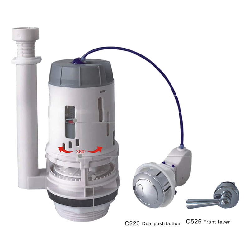 3 Inch Soft Push Cable Dual Flush Valve B2640