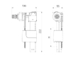 WDI Water Valve Inlet Valve B3210 for Concealed Cistern