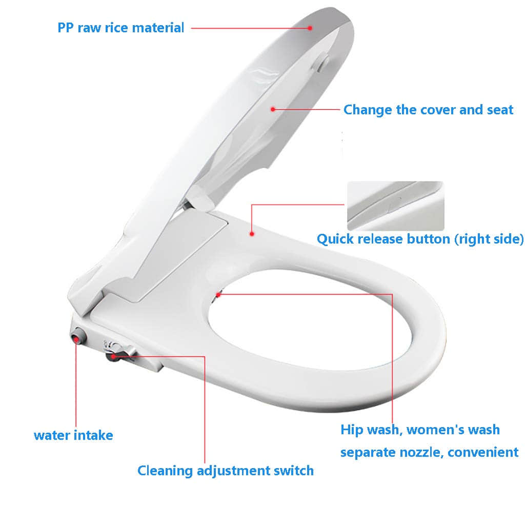 Non Electric Bidet seat- European Style U-Shaped(D Shaped) - Buy Non ...