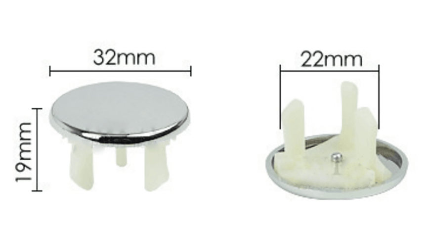 Chrome Plated Basin Overflow Insert 2