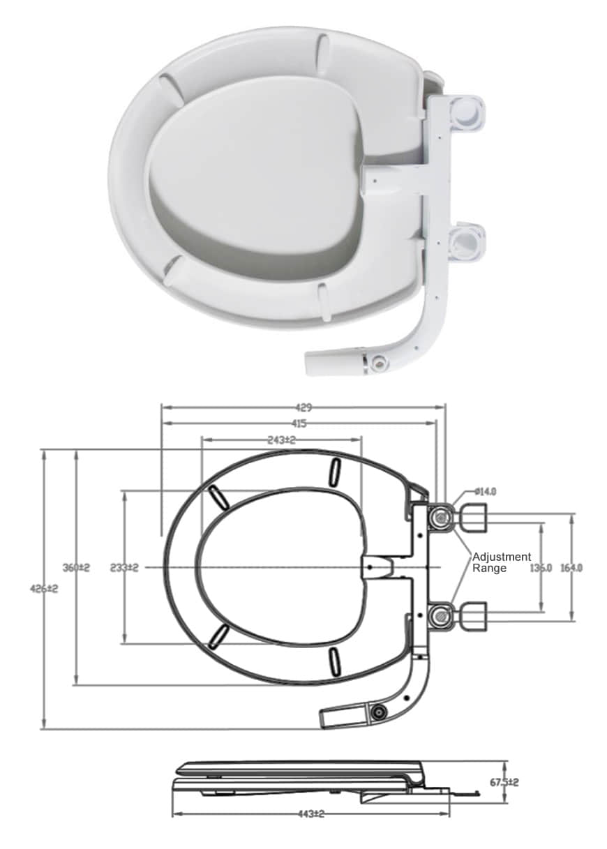 Bidet Toilet Seat Round 7