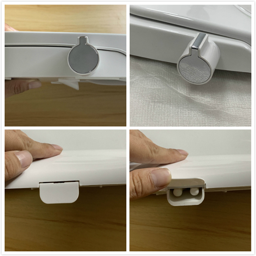 Elongated bidet toilet seat