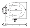Standard Round European Design PP toilet seat BP0136Q3