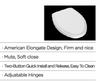 V Shaped PP toilet seat in Toilet seats BP0216TB