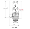 2 Inch Soft Push Cable Dual Flush Valve B2650