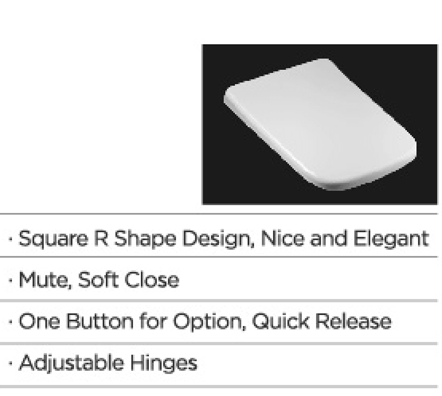 Square R shape toilet seat BP0226TB 