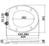 Amercian Shape Design PP Toilet Seat BP0221TB 