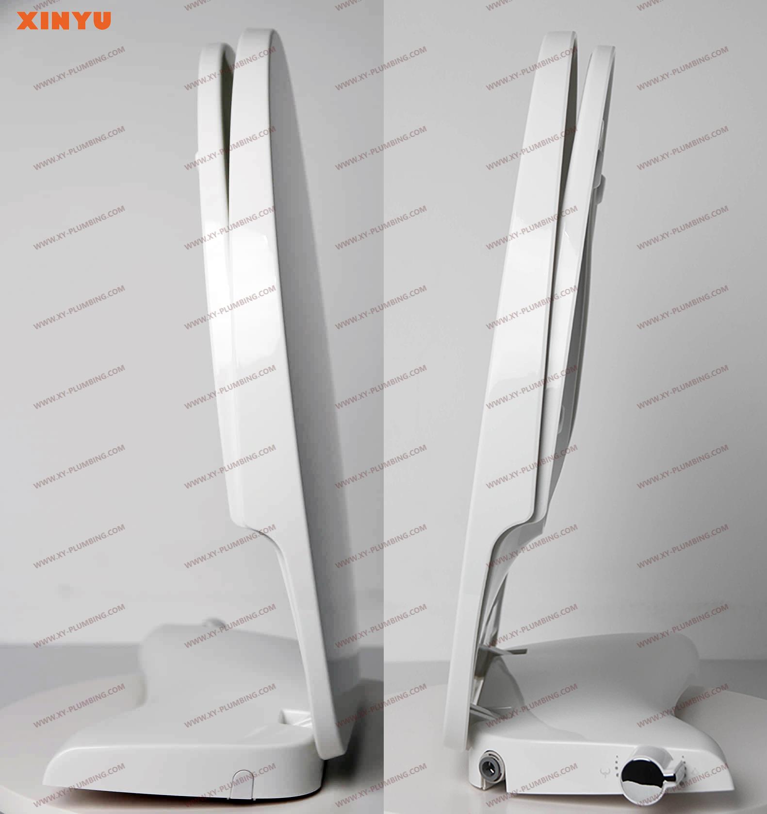 Non-Electric V Shape Elongated Manual Bidet Toilet Seats 1