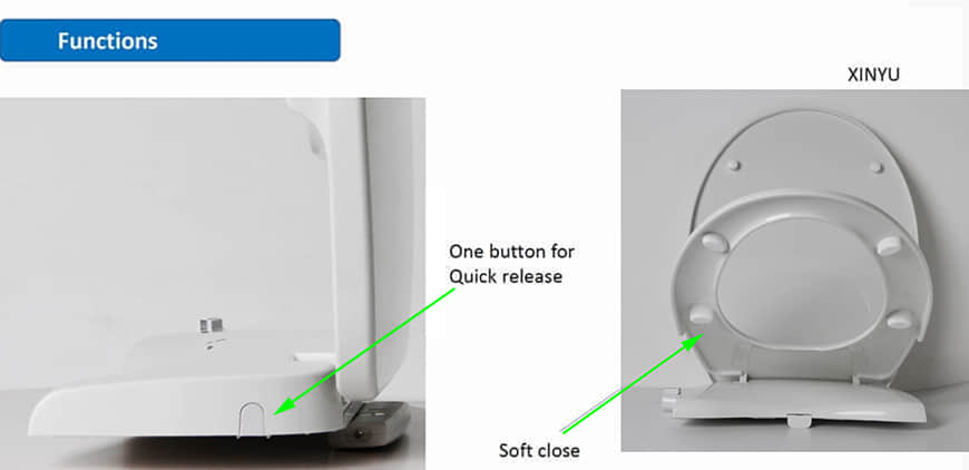 Round Bidet Toilet Seats 
