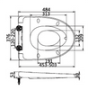 V Shape toilet seat BP0223TB