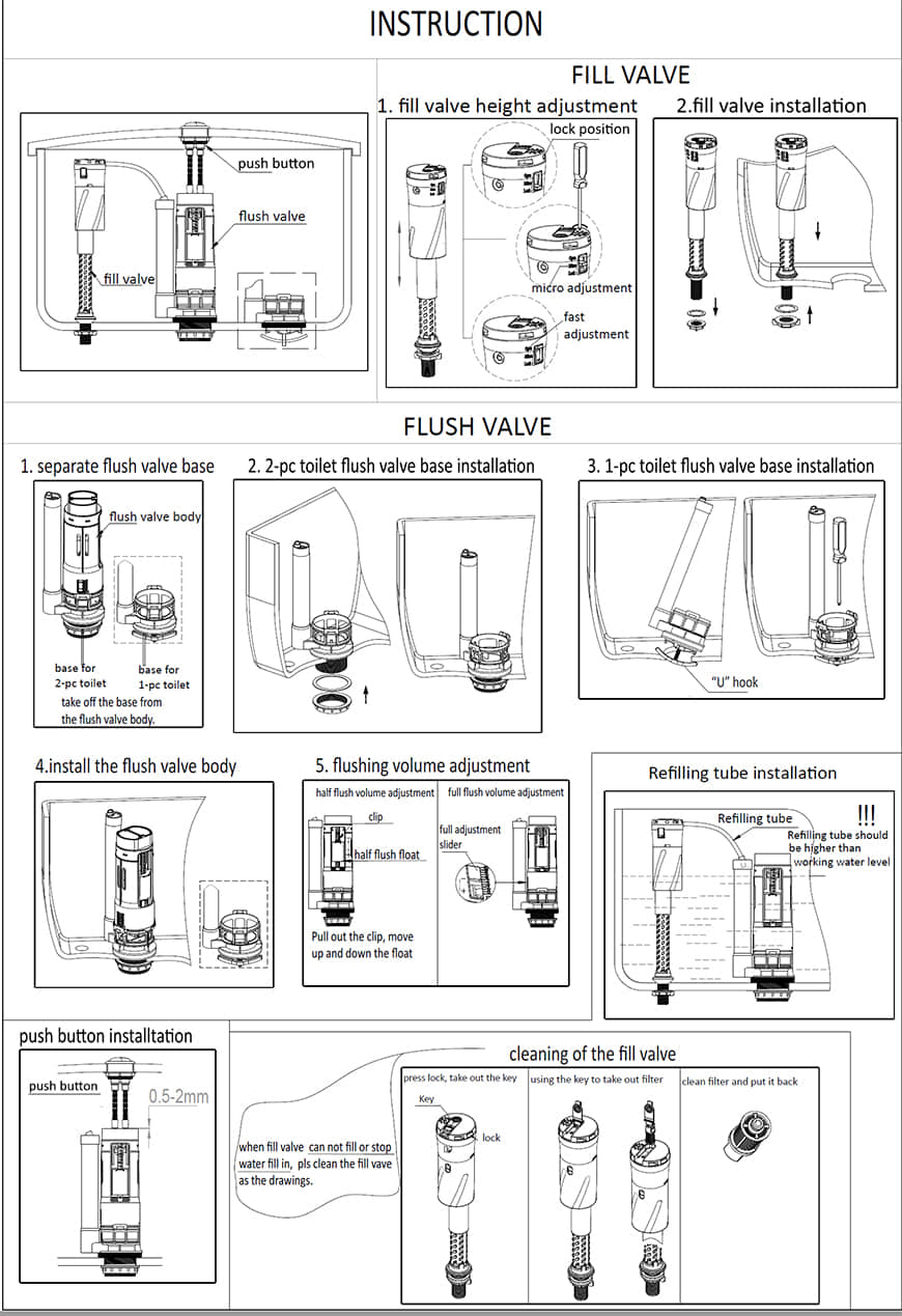 2020 latest Toilet Fill Valve with Anti Dirt funtion X109 - Buy Anti