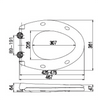 V Shaped PP toilet seat in Toilet seats BP0216TB