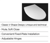 V Shaped Toilet Seat Cover BP0218TB
