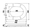 D Shape Pp Toilet Seat BP0113TB