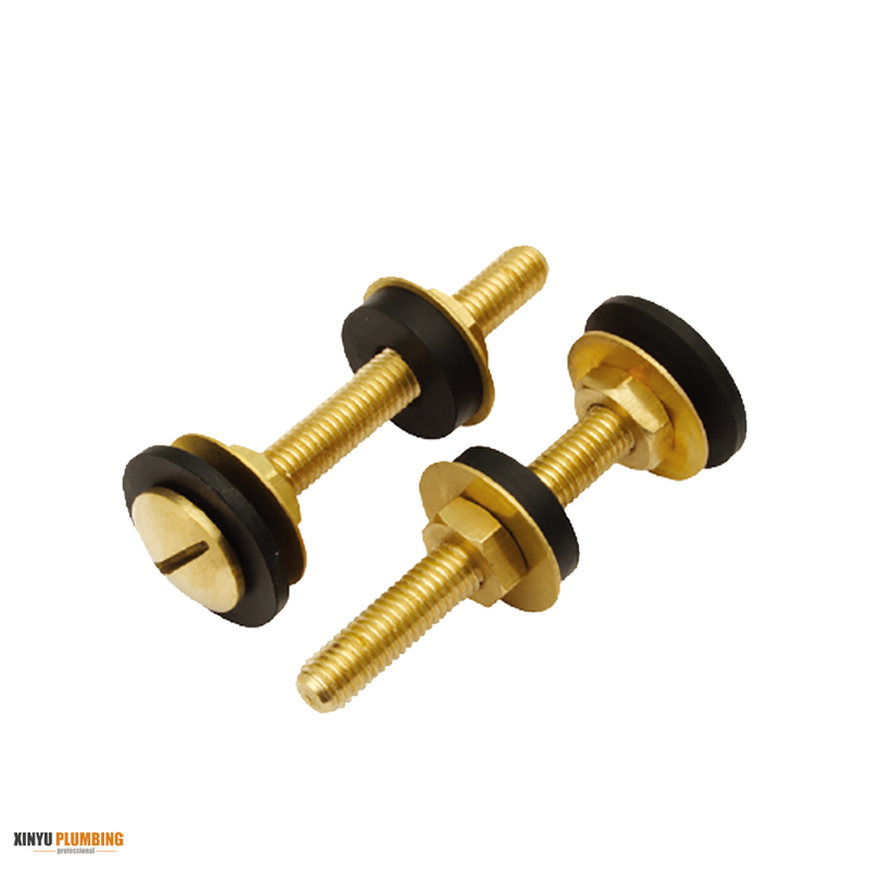 Brass closet bolts with nuts and washers F102 