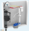 No touch flapper flush valve SIDE lever X804