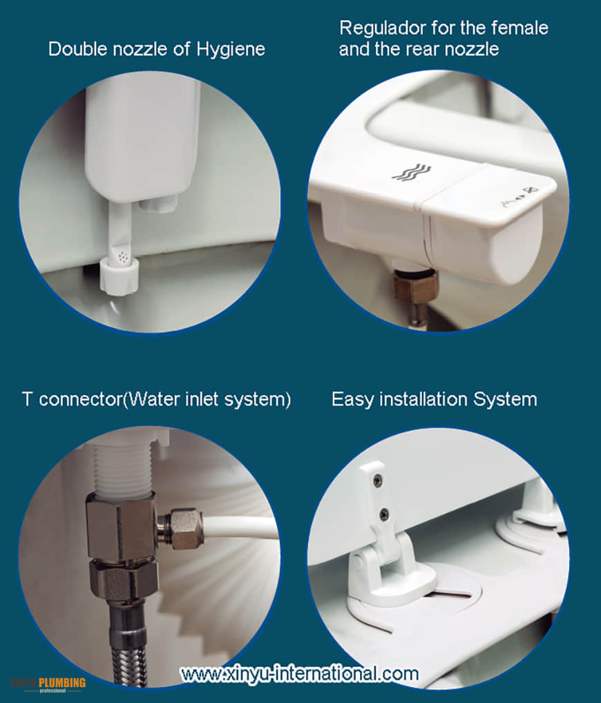 Bidet attachment with Double nozzle 3