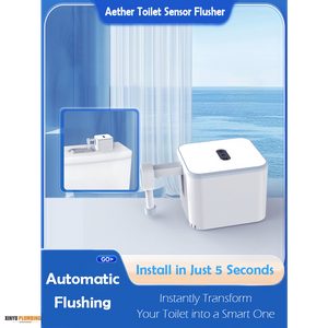 AETHER Touchless Smart Toilet Hand Sensor Automatic Flusher with No-Damage Installation