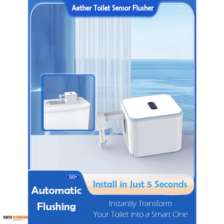 AETHER Touchless Smart Toilet Hand Sensor Automatic Flusher with No-Damage Installation