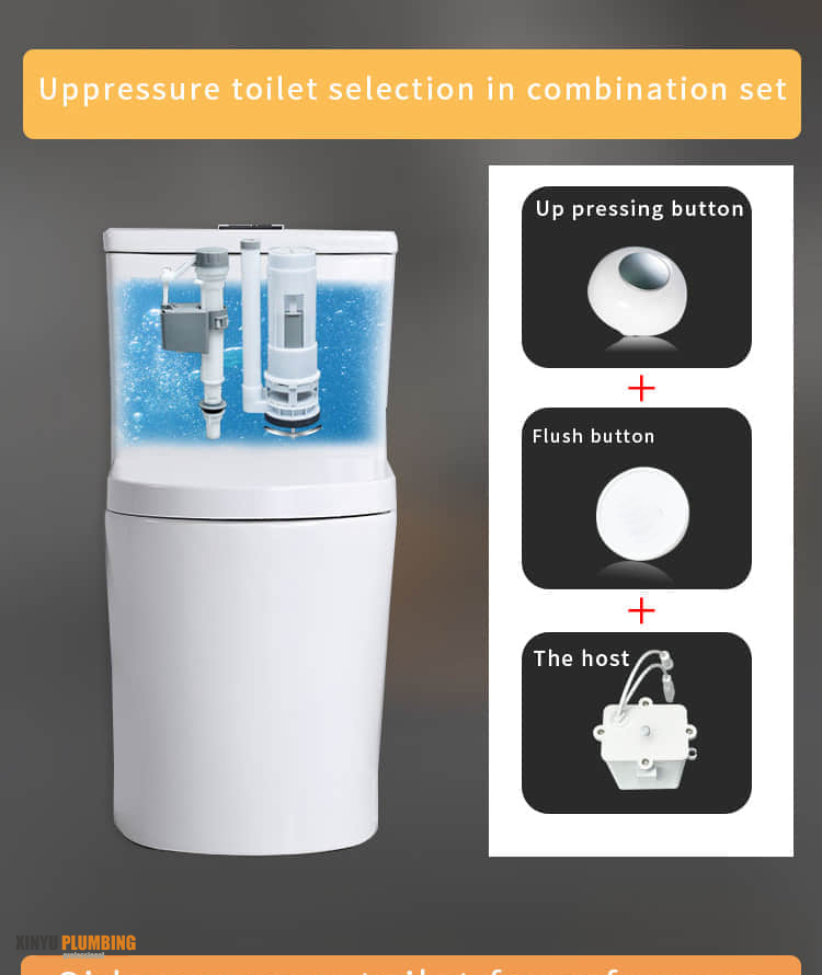 Wireless Toilet Flush with Push Buttom QBO-W 2 18