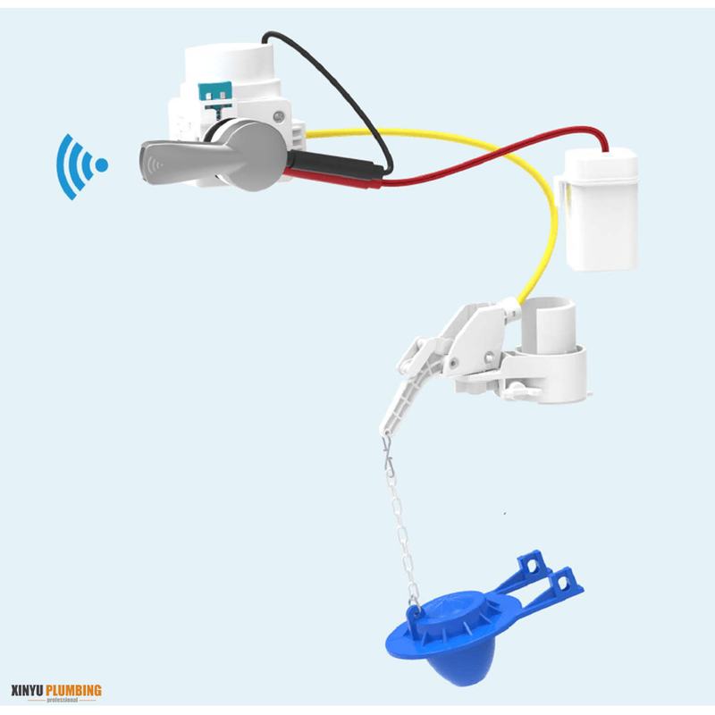 No touch flapper flush valve SIDE lever X804