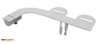 THINLINE BIDET TOILET ATTACHMENT SINGLE NOZZLE XB051PW