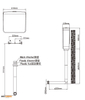 Wall Hung Toilet Tank with Watermark T1808